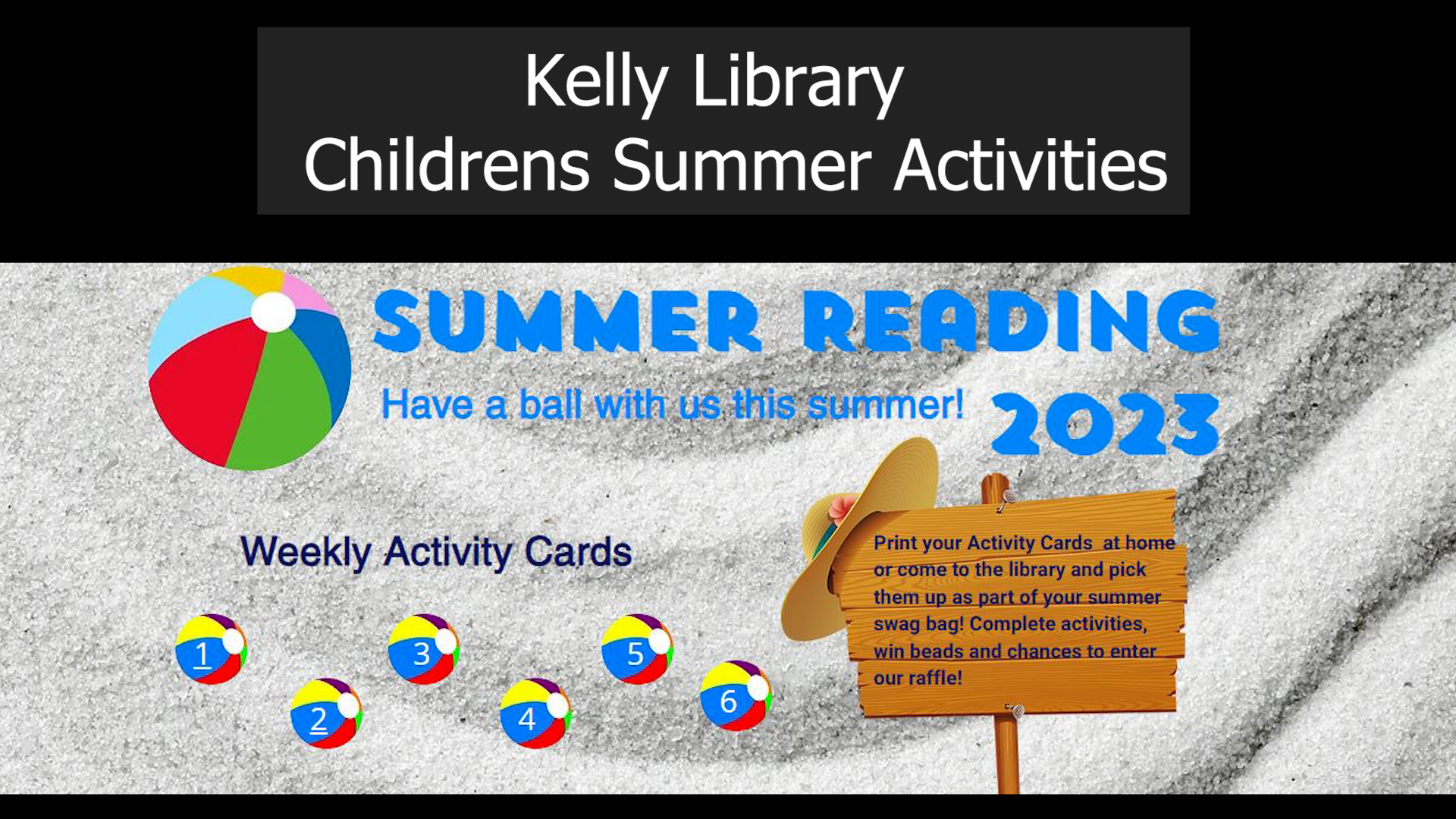 Kelley Library Children's Summer Activities