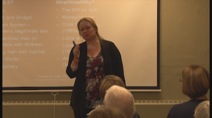 'Lizzie Borden Took an Ax..Or Did She' presented by Annette Holba