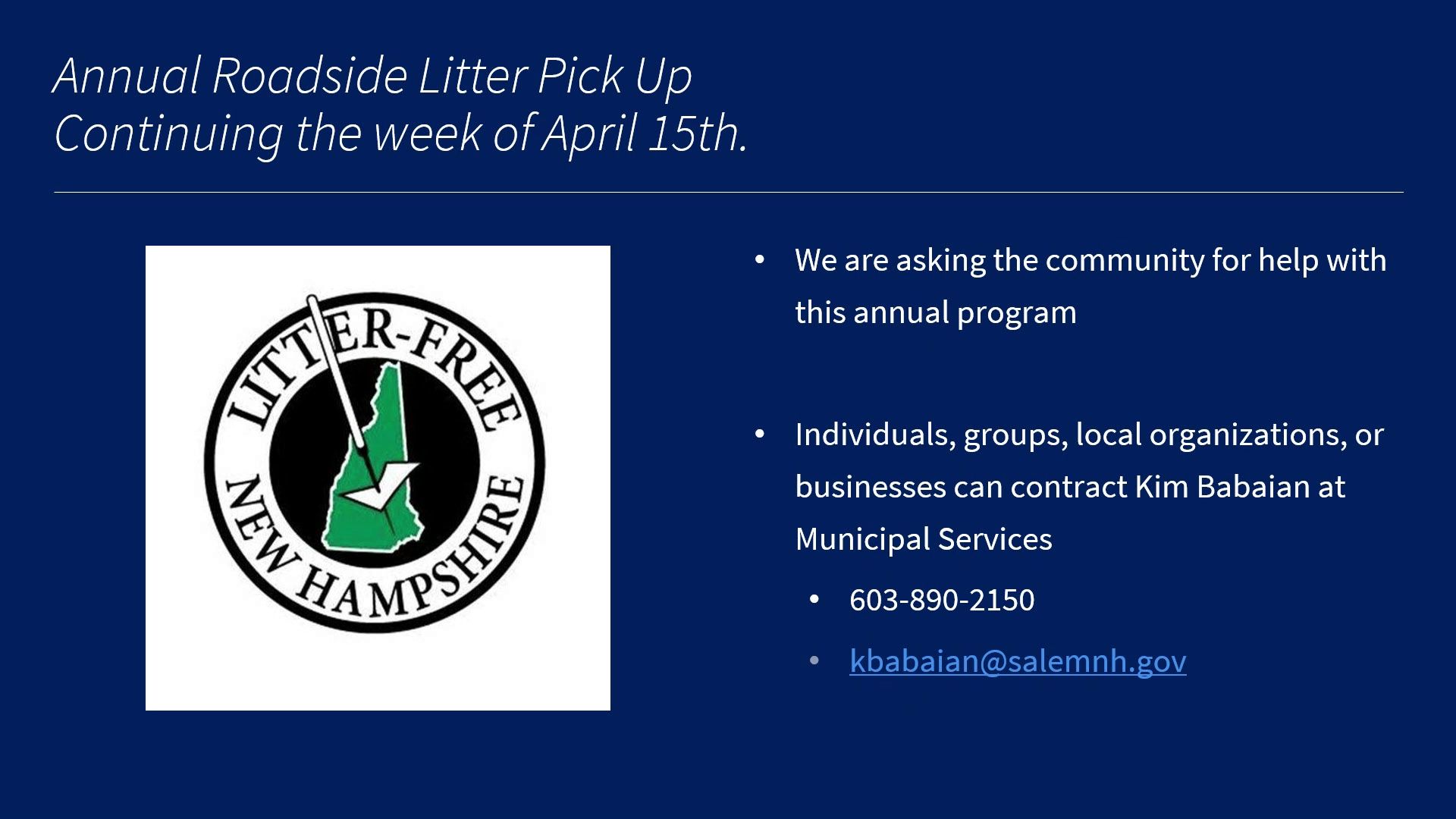 Town Manager’s Report 4/15/24
