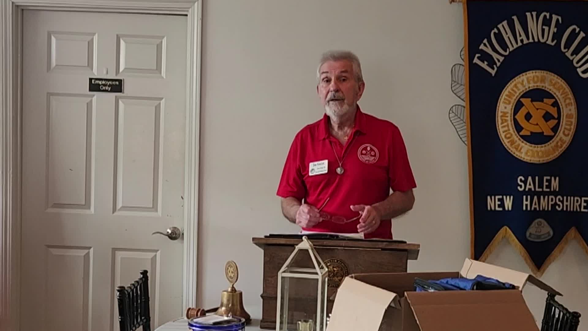 Exchange Club Guest Jim Koczat Friends of Salem Recreation 6/20/24