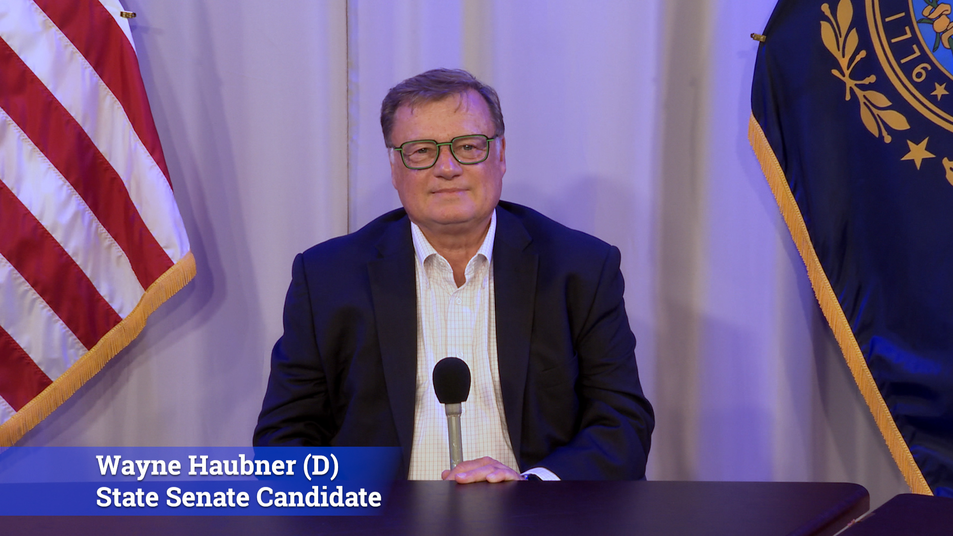 State Senate Candidate Wayne Haubner (D) 11/5/24