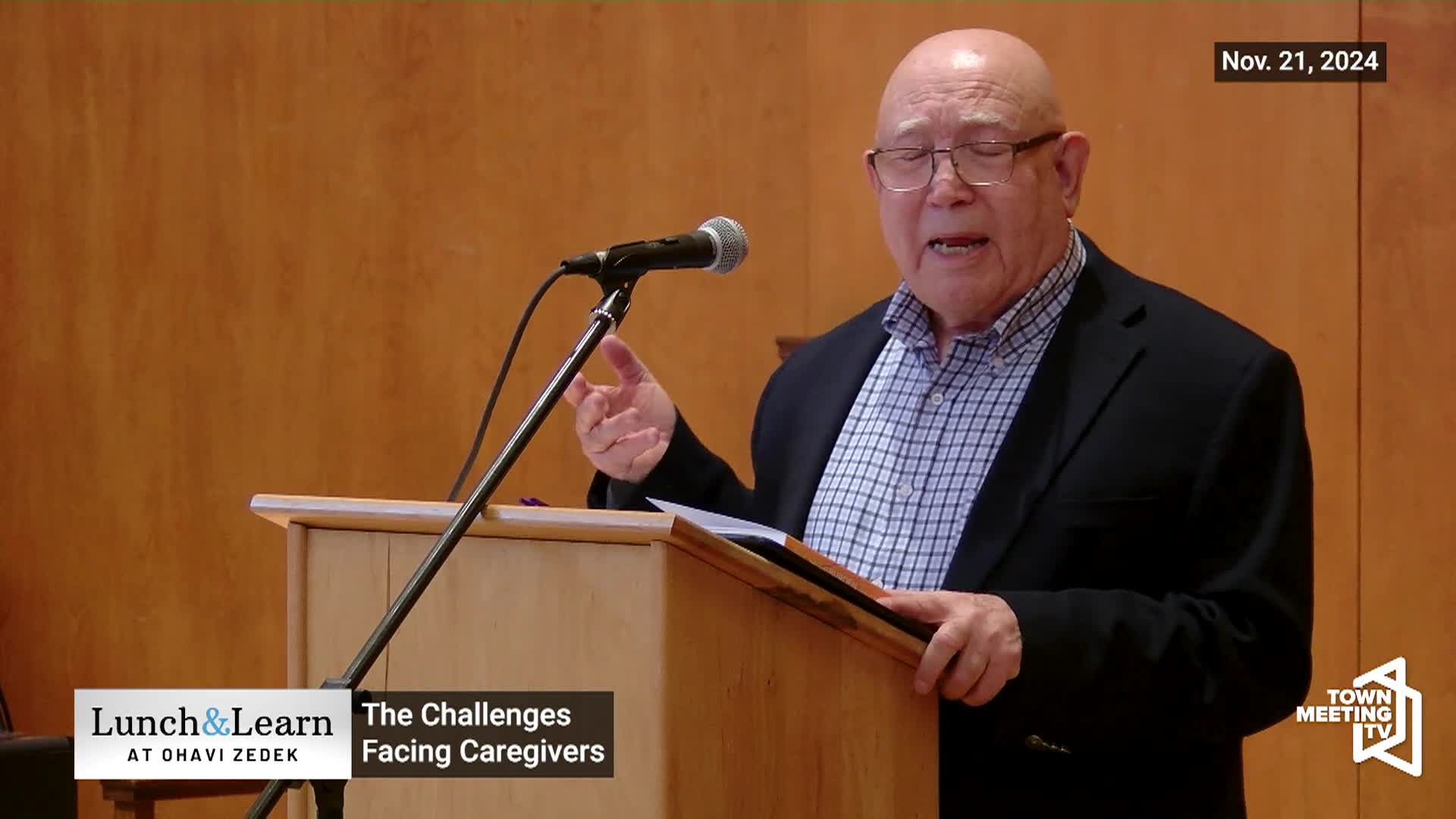 Ohavi Zedek Lunch & Learn: The Challenges Facing Caregivers