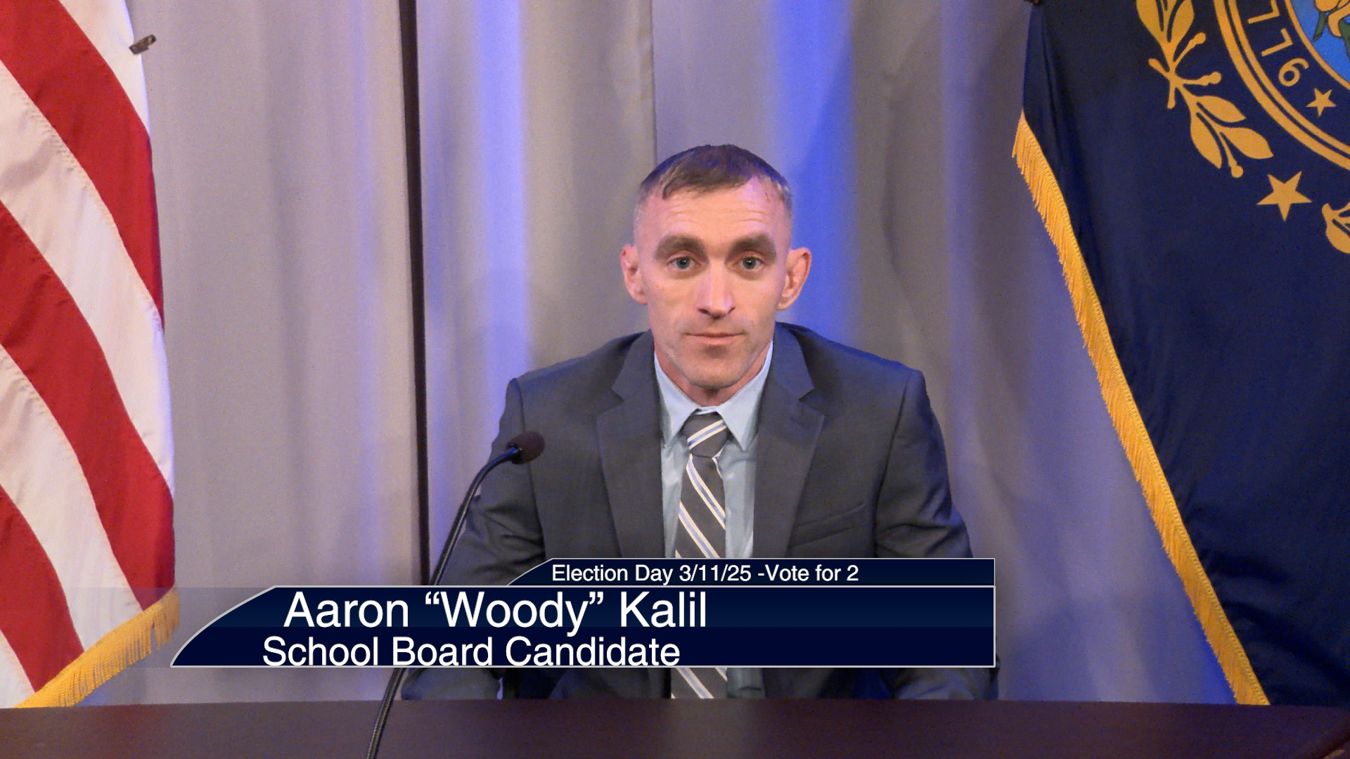 Decision 2025: Aaron "Woody" Kalil, School Board Candidate