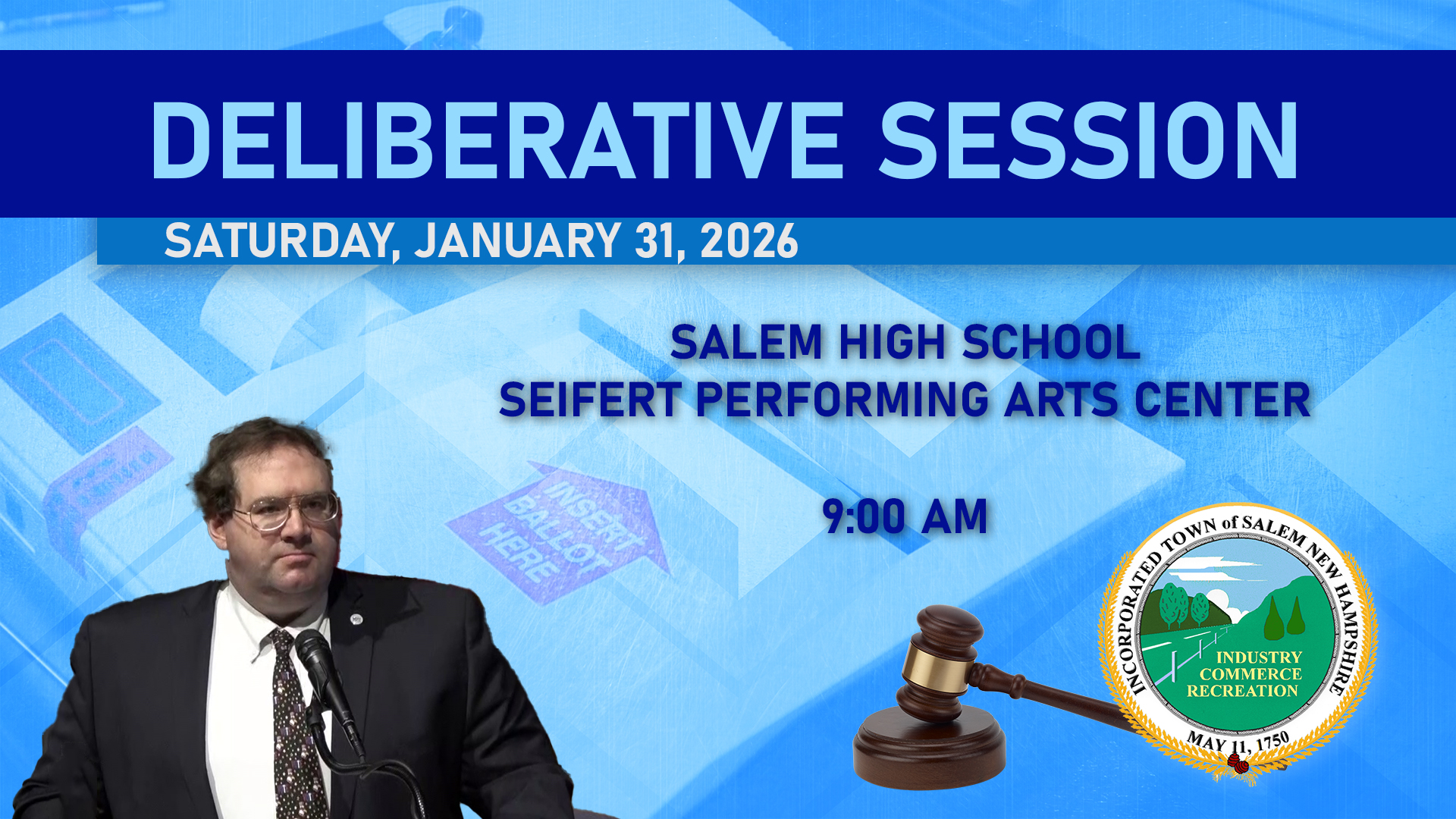 Town Deliberative Session 01/31/2026