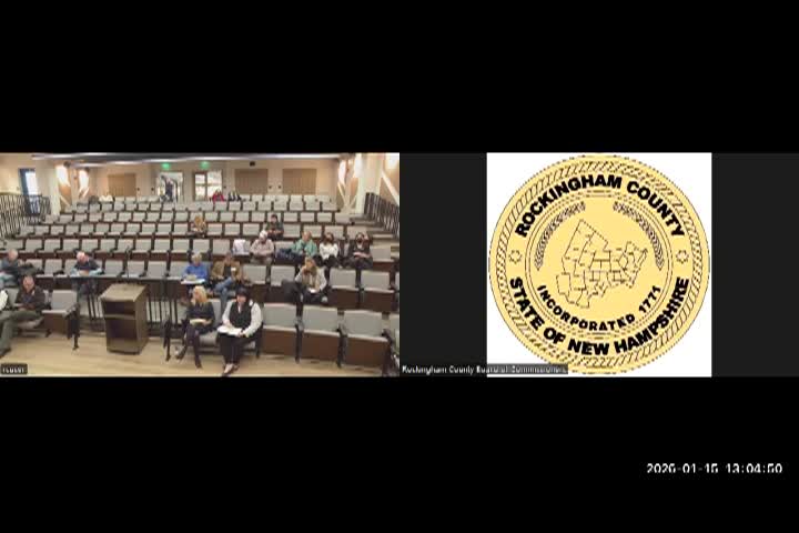 Rockingham County Board of Commissioners Meeting 1/16/26
