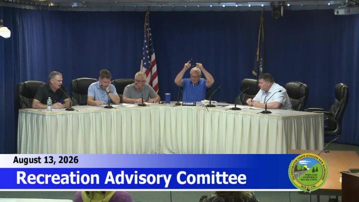 Thumbnail image for Recreation Advisory Committee 8/13/26