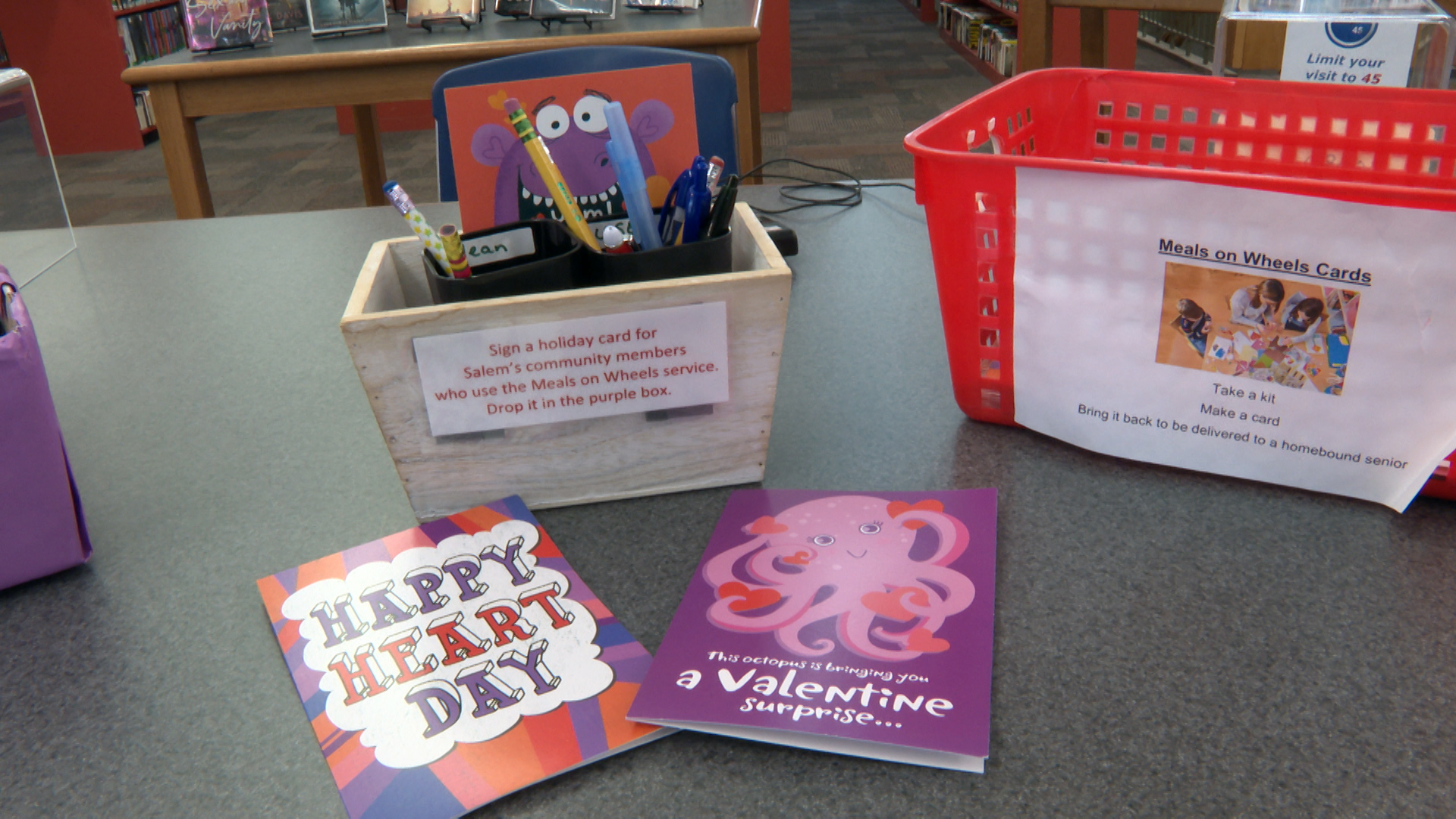 Kelley Library- Cards for Meals on Wheels