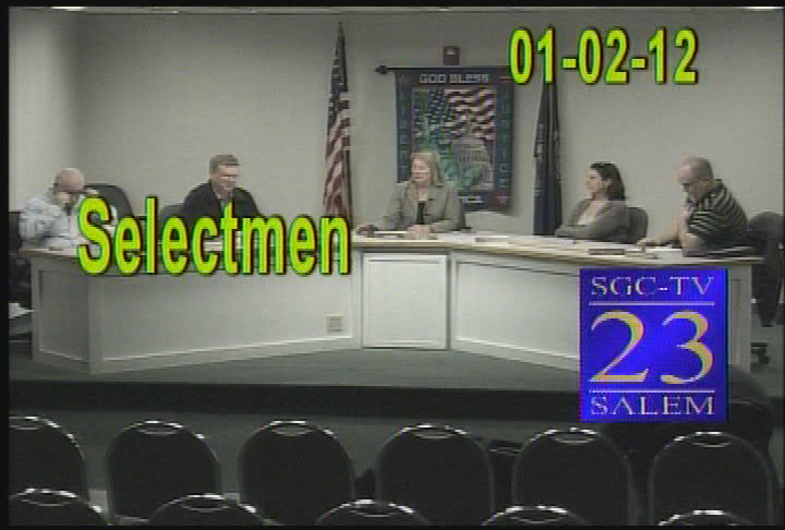 Thumbnail image for Board of Selectmen 1/2/12
